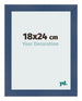 Fotolijst 18x24cm Donkerblauw Geveegd MDF Pisa Voorzijde Maat | Yourdecoration.nl