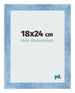 Fotolijst 18x24cm Helder Blauw Geveegd MDF Pisa Voorzijde Maat | Yourdecoration.nl