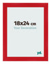 Fotolijst 18x24cm Rood MDF Pisa Voorzijde Maat | Yourdecoration.nl
