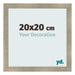 Fotolijst 20x20cm Goud Antiek MDF Pisa Voorzijde Maat | Yourdecoration.nl