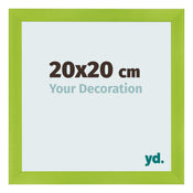 Fotolijst 20x20cm Groen MDF Pisa Voorzijde Maat | Yourdecoration.nl