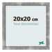 Fotolijst 20x20cm Metaal Vintage MDF Pisa Voorzijde Maat | Yourdecoration.nl