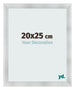 Fotolijst 20x25cm Aluminium Geborsteld MDF Pisa Voorzijde Maat | Yourdecoration.nl