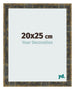 Fotolijst 20x25cm Blauw Goud Gemeleerd MDF Pisa Voorzijde Maat | Yourdecoration.nl