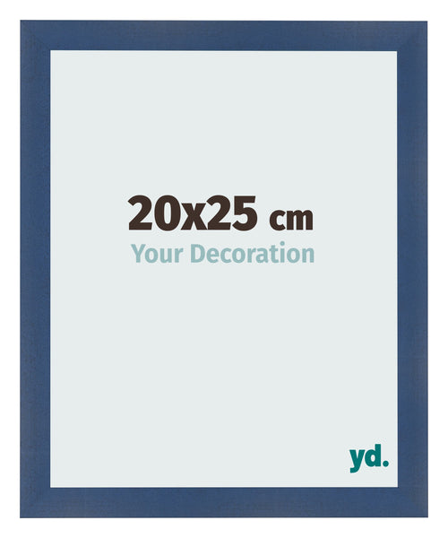Fotolijst 20x25cm Donkerblauw Geveegd MDF Pisa Voorzijde Maat | Yourdecoration.nl