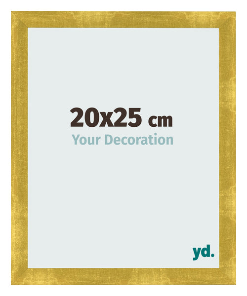 Fotolijst 20x25cm Goud Vintage MDF Pisa Voorzijde Maat | Yourdecoration.nl
