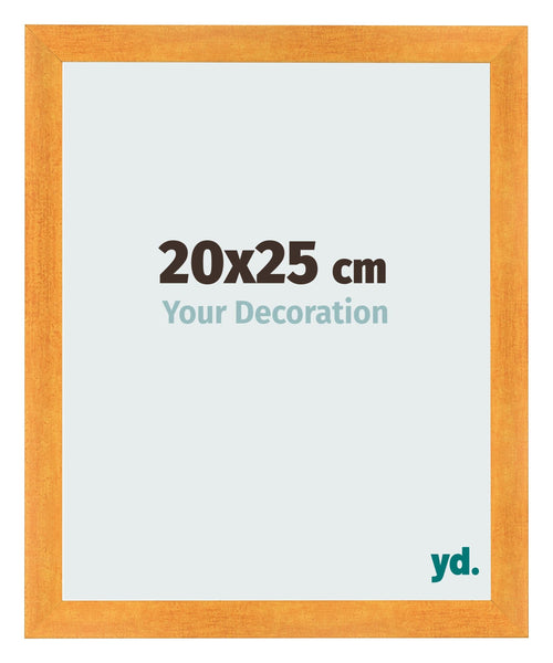 Fotolijst 20x25cm Oranje MDF Pisa Voorzijde Maat | Yourdecoration.nl