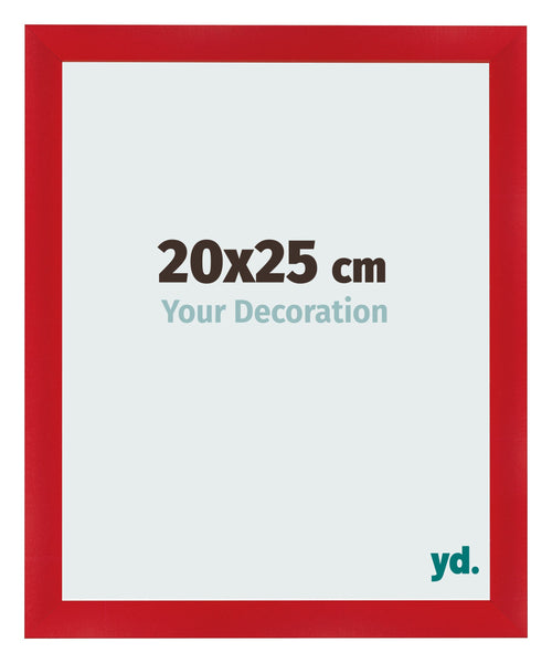 Fotolijst 20x25cm Rood MDF Pisa Voorzijde Maat | Yourdecoration.nl