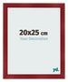 Fotolijst 20x25cm Wijnrood Geveegd MDF Pisa Voorzijde Maat | Yourdecoration.nl