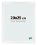 Fotolijst 20x25cm Wit Mat MDF Pisa Voorzijde Maat | Yourdecoration.nl