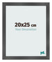 Fotolijst 20x25cm Zwart Mat MDF Pisa Voorzijde Maat | Yourdecoration.nl