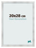 Fotolijst 20x28cm Aluminium Geborsteld MDF Pisa Voorzijde Maat | Yourdecoration.nl