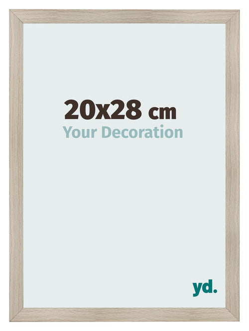 Fotolijst 20x28cm Eiken Licht MDF Pisa Voorzijde Maat | Yourdecoration.nl
