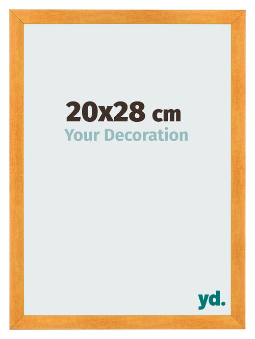 Fotolijst 20x28cm Oranje MDF Pisa Voorzijde Maat | Yourdecoration.nl
