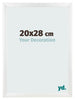 Fotolijst 20x28cm Wit Hoogglans MDF Pisa Voorzijde Maat | Yourdecoration.nl