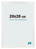 Fotolijst 20x28cm Wit Hoogglans MDF Pisa Voorzijde Maat | Yourdecoration.nl