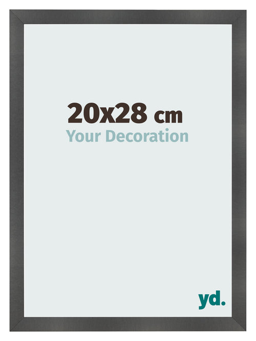 Fotolijst 20x28cm Zwart Mat MDF Pisa Voorzijde Maat | Yourdecoration.nl