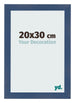 Fotolijst 20x30cm Donkerblauw Geveegd MDF Pisa Voorzijde Maat | Yourdecoration.nl