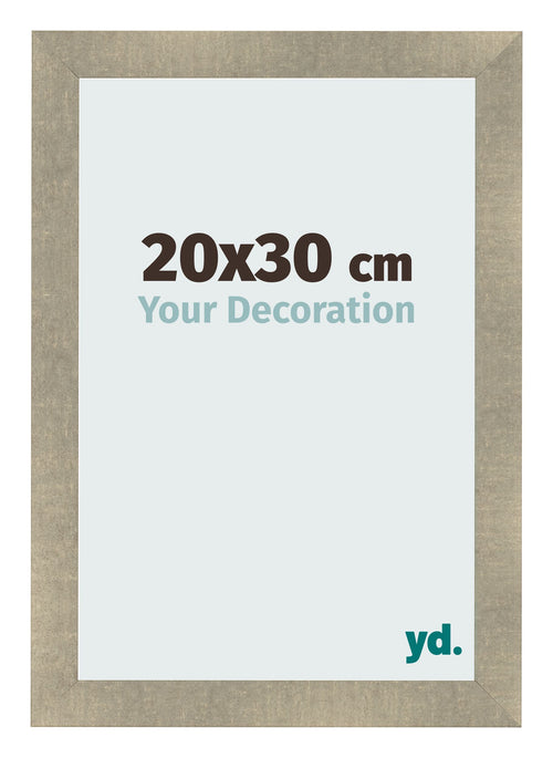 Fotolijst 20x30cm Goud Antiek MDF Pisa Voorzijde Maat | Yourdecoration.nl
