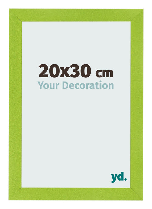 Fotolijst 20x30cm Groen MDF Pisa Voorzijde Maat | Yourdecoration.nl