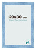 Fotolijst 20x30cm Helder Blauw Geveegd MDF Pisa Voorzijde Maat | Yourdecoration.nl