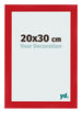 Fotolijst 20x30cm Rood MDF Pisa Voorzijde Maat | Yourdecoration.nl