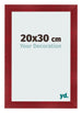 Fotolijst 20x30cm Wijnrood Geveegd MDF Pisa Voorzijde Maat | Yourdecoration.nl
