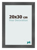 Fotolijst 20x30cm Zwart Mat MDF Pisa Voorzijde Maat | Yourdecoration.nl