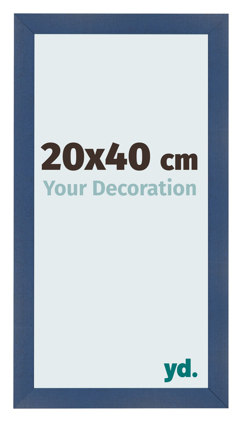 Fotolijst 20x40cm Donkerblauw Geveegd MDF Pisa Voorzijde Maat | Yourdecoration.nl