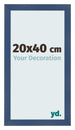Fotolijst 20x40cm Donkerblauw Geveegd MDF Pisa Voorzijde Maat | Yourdecoration.nl