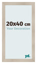 Fotolijst 20x40cm Eiken Licht MDF Pisa Voorzijde Maat | Yourdecoration.nl