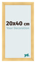Fotolijst 20x40cm Goud Mat MDF Pisa Voorzijde Maat | Yourdecoration.nl