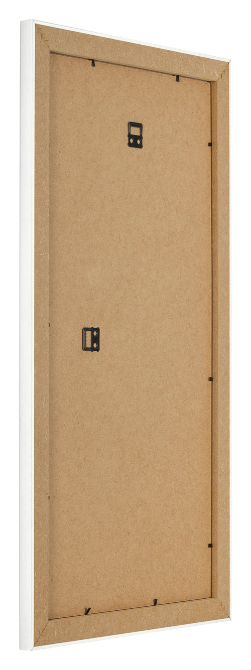 Fotolijst 20x40cm Wit Geveegd MDF Pisa Achterzijde Schuin | Yourdecoration.nl