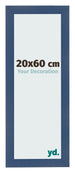 Fotolijst 20x60cm Donkerblauw Geveegd MDF Pisa Voorzijde Maat | Yourdecoration.nl