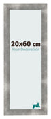 Fotolijst 20x60cm Metaal Vintage MDF Pisa Voorzijde Maat | Yourdecoration.nl