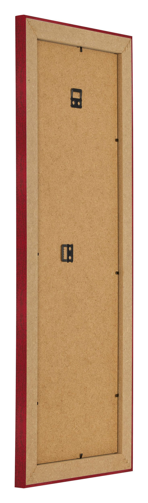 Fotolijst 20x60cm Wijnrood Geveegd MDF Pisa Achterzijde Schuin | Yourdecoration.nl