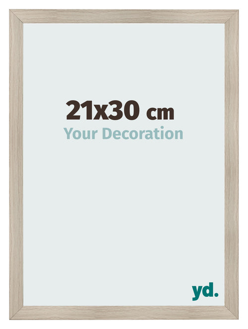 Fotolijst 21x30cm Eiken Licht MDF Pisa Voorzijde Maat | Yourdecoration.nl