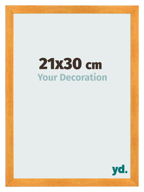 Fotolijst 21x30cm Oranje MDF Pisa Voorzijde Maat | Yourdecoration.nl