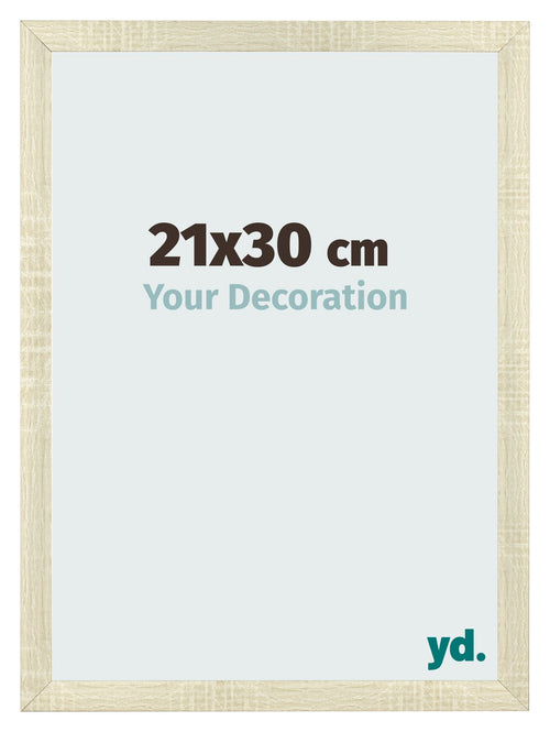 Fotolijst 21x30cm Sonoma Eiken MDF Pisa Voorzijde Maat | Yourdecoration.nl
