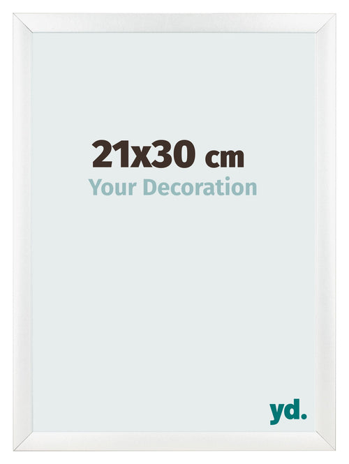 Fotolijst 21x30cm Wit Mat MDF Pisa Voorzijde Maat | Yourdecoration.nl
