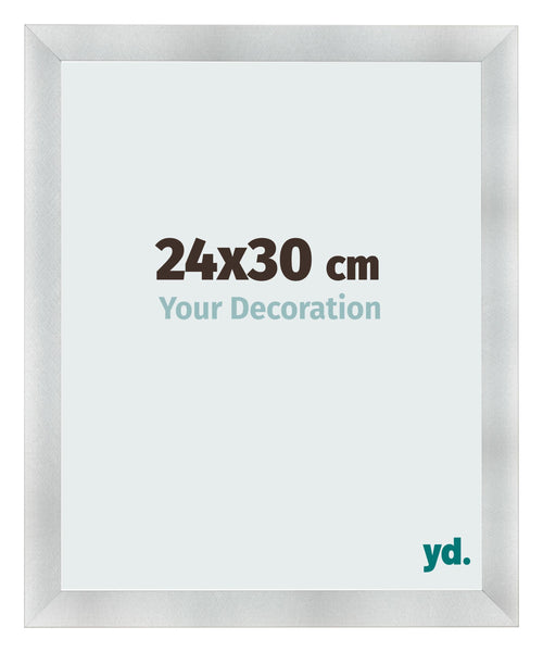 Fotolijst 24x30cm Aluminium Geborsteld MDF Pisa Voorzijde Maat | Yourdecoration.nl