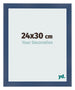 Fotolijst 24x30cm Donkerblauw Geveegd MDF Pisa Voorzijde Maat | Yourdecoration.nl
