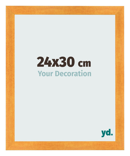 Fotolijst 24x30cm Oranje MDF Pisa Voorzijde Maat | Yourdecoration.nl