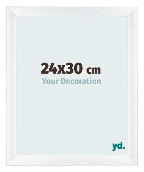 Fotolijst 24x30cm Wit Mat MDF Pisa Voorzijde Maat | Yourdecoration.nl