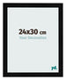 Fotolijst 24x30cm Zwart Hoogglans MDF Pisa Voorzijde Maat | Yourdecoration.nl