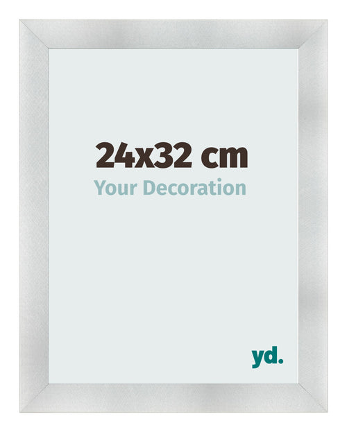 Fotolijst 24x32cm Aluminium Geborsteld MDF Pisa Voorzijde Maat | Yourdecoration.nl