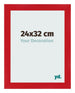 Fotolijst 24x32cm Rood MDF Pisa Voorzijde Maat | Yourdecoration.nl