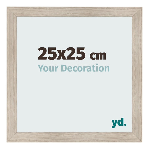 Fotolijst 25x25cm Eiken Licht MDF Pisa Voorzijde Maat | Yourdecoration.nl