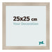 Fotolijst 25x25cm Eiken Licht MDF Pisa Voorzijde Maat | Yourdecoration.nl