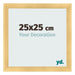 Fotolijst 25x25cm Goud Mat MDF Pisa Voorzijde Maat | Yourdecoration.nl